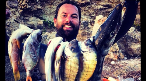 Il barese Nico Strambelli, campione di pesca in apnea: �Tutto � iniziato con un polpo� 